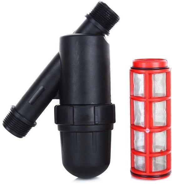 Filtro per Irrigazione di Sostituzione 3/4" - Reticolo in Acciaio Inossidabile - 20 x 13 x 6,5 cm - Giardinaggio - Agricoltura - Materiale Duraturo - Filtro per Acqua