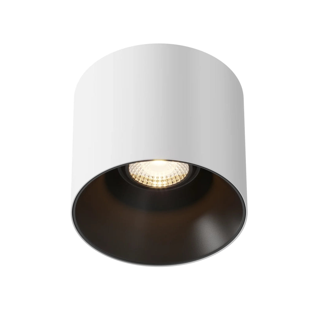 Maytoni Lampada da soffitto moderna Alfa LED 1 luce LED integrato bianco metallo