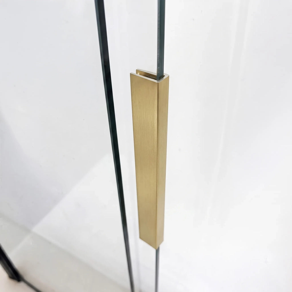 Paravento Vasca Scorrevole Rea Dario Brush Gold 80