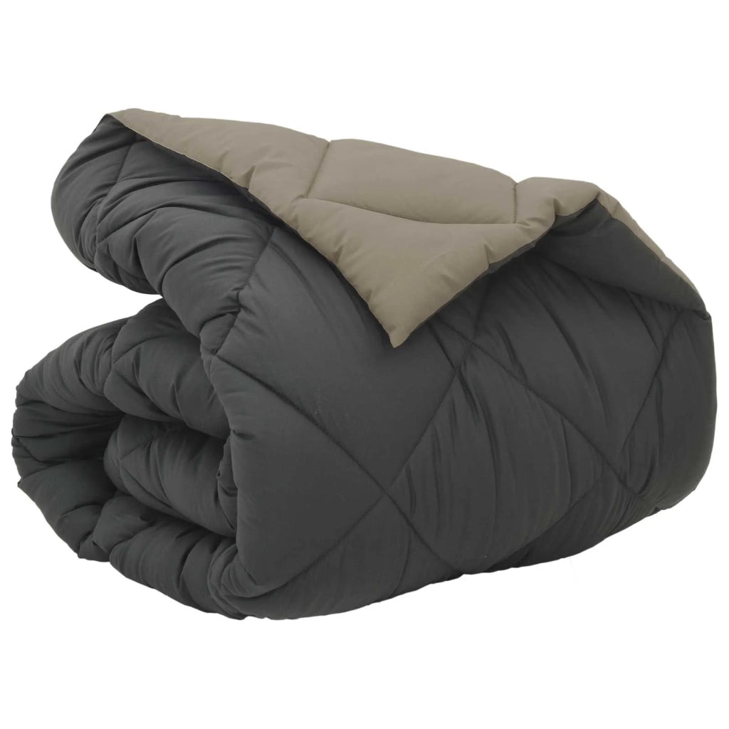 Duvet Invernale Grigio chiaro e Antracite 155 x 220 cm 42025759