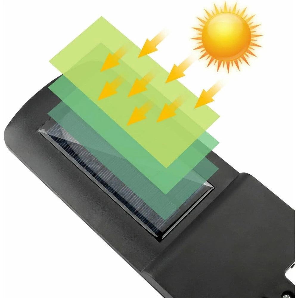 Trade Shop - Lampione Stradale Pannello Solare 213 Led Con Sensore Di Movimento E Telecomando -