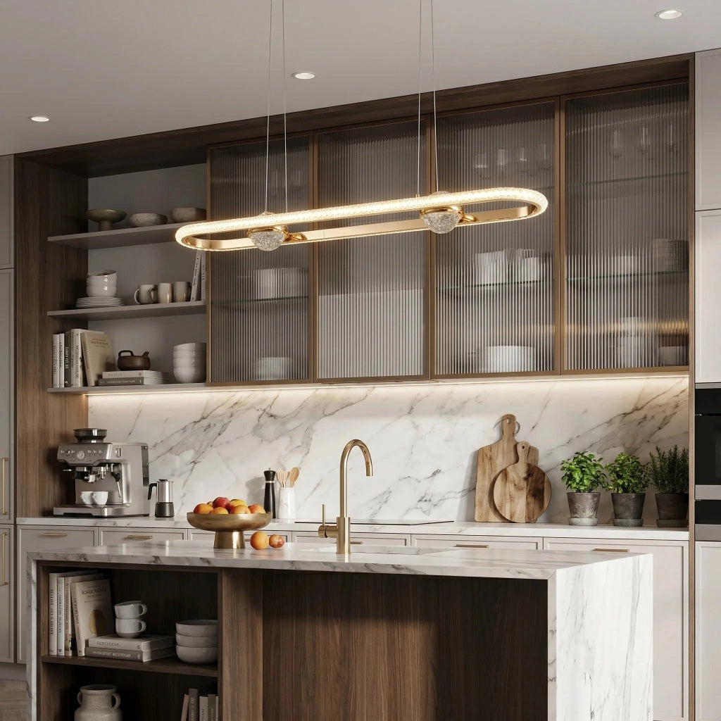 Lampada A Sospensione Da Soffitto Led G159-cp Gold