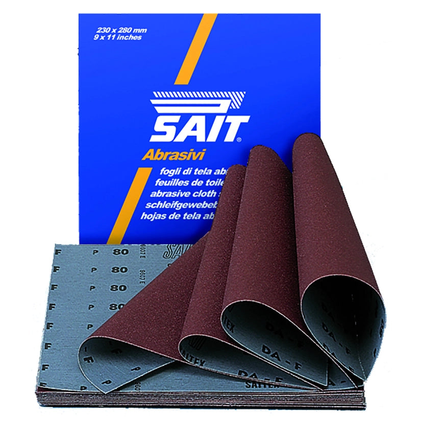 Sait FOGLIO DI TELA ABRASIVA S-SAITEX DA-F mm. 230x280  grana 60 25.00 fogli