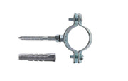 COLLARE PER TUBI CPS-V COMPLETO DI VITE E TASSELLO FISCHER - CPS-V 1/2''