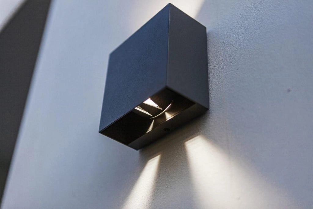 Applique da esterno LED 10W Gemini Beams antracite Lutec