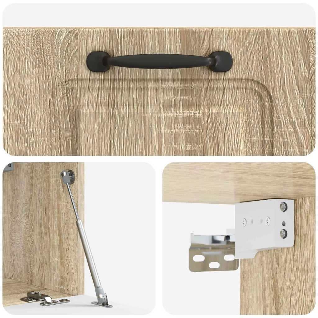 Mobile Porta TV da Muro-Credenza per TV sospesa Rovere Sonoma 59,5 x 31 x 30 cm 908513