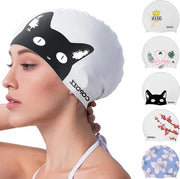 Capelli per donne con capelli lunghi - protegge i capelli e le orecchie - accessorio da bagno in silicone