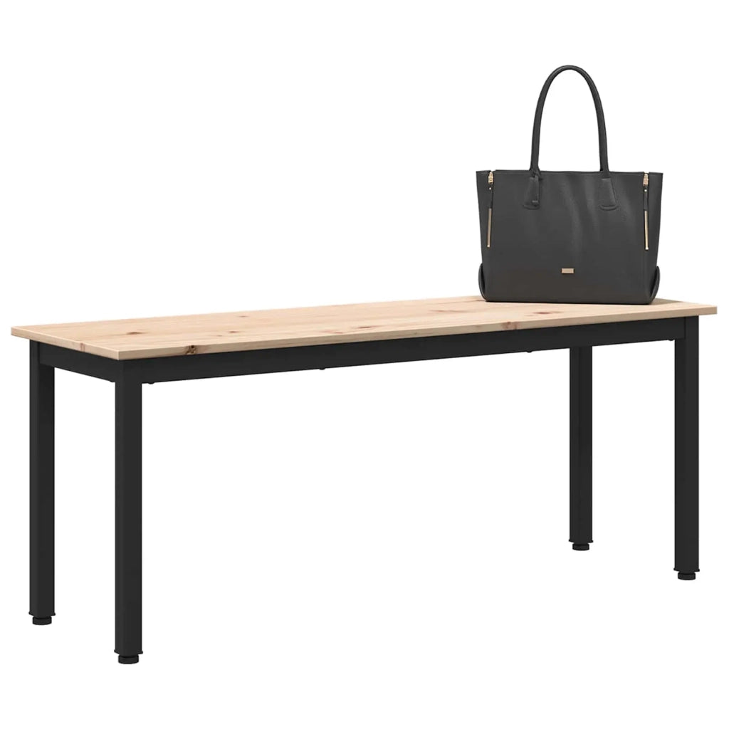 panchina Naturale 110 x 35 x 45 cm Pino massello 892773