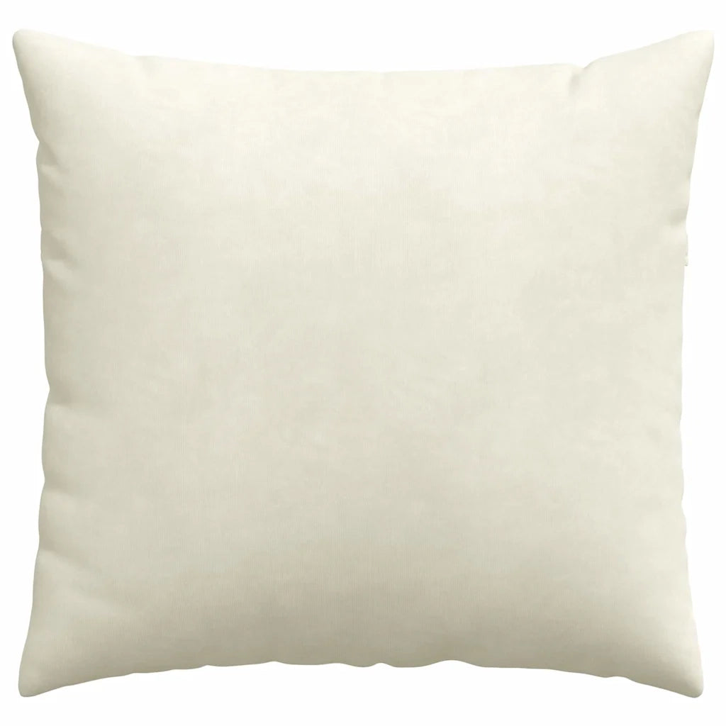 Cuscini da Divano 2 pcs Crema 50 x 50 cm Tessuto in Cords 42013980
