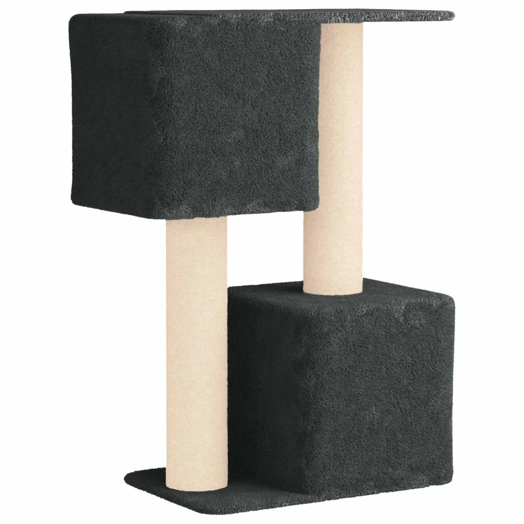 Albero per gatti con pali per graffiare in sisal Grigio Scuro 42033059