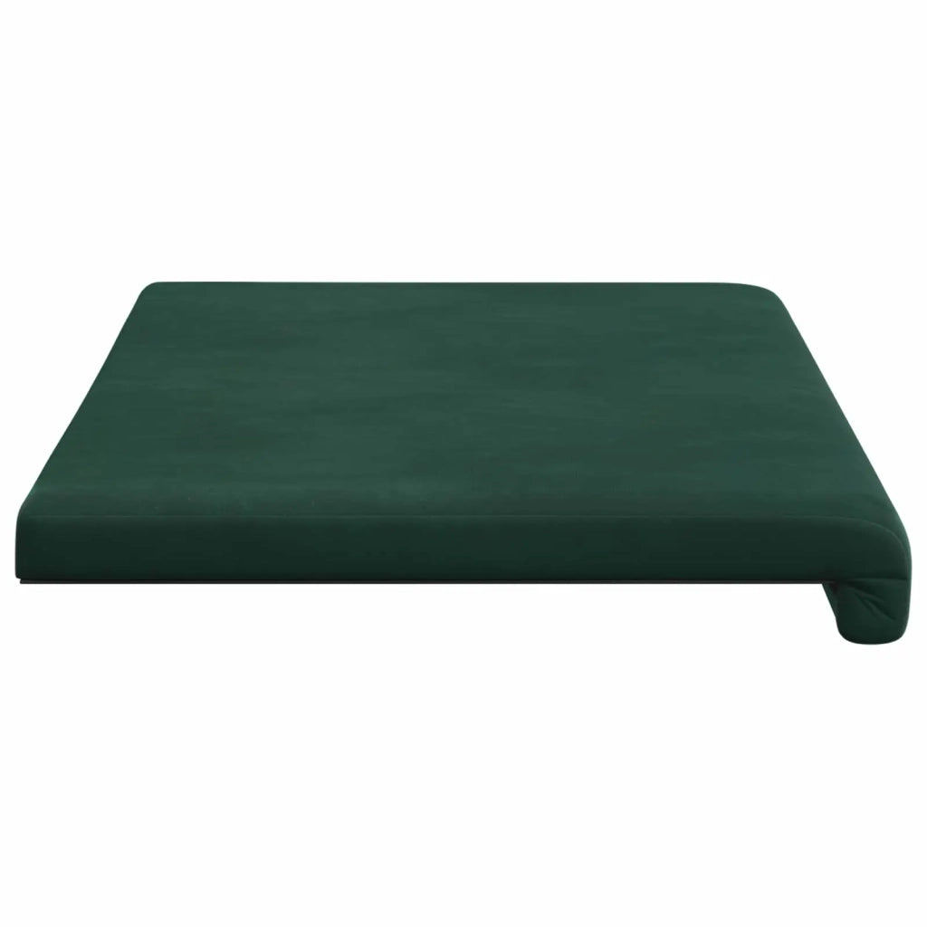Cuscino per panchina Velluto (V) Verde Scuro Profondità 35 cm 42043254