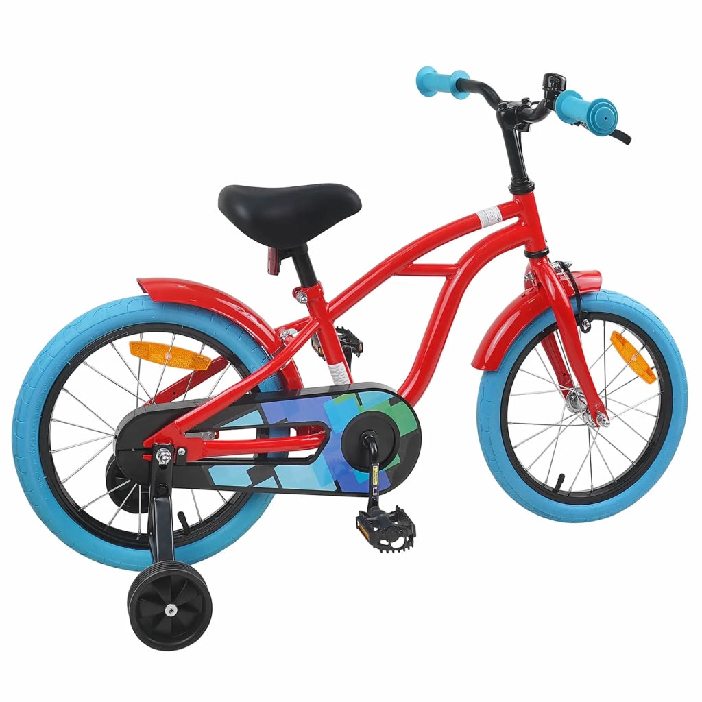 Bicicletta per Bambini 16 Pollici per bambini di 4-6 anni Rosso 42009321