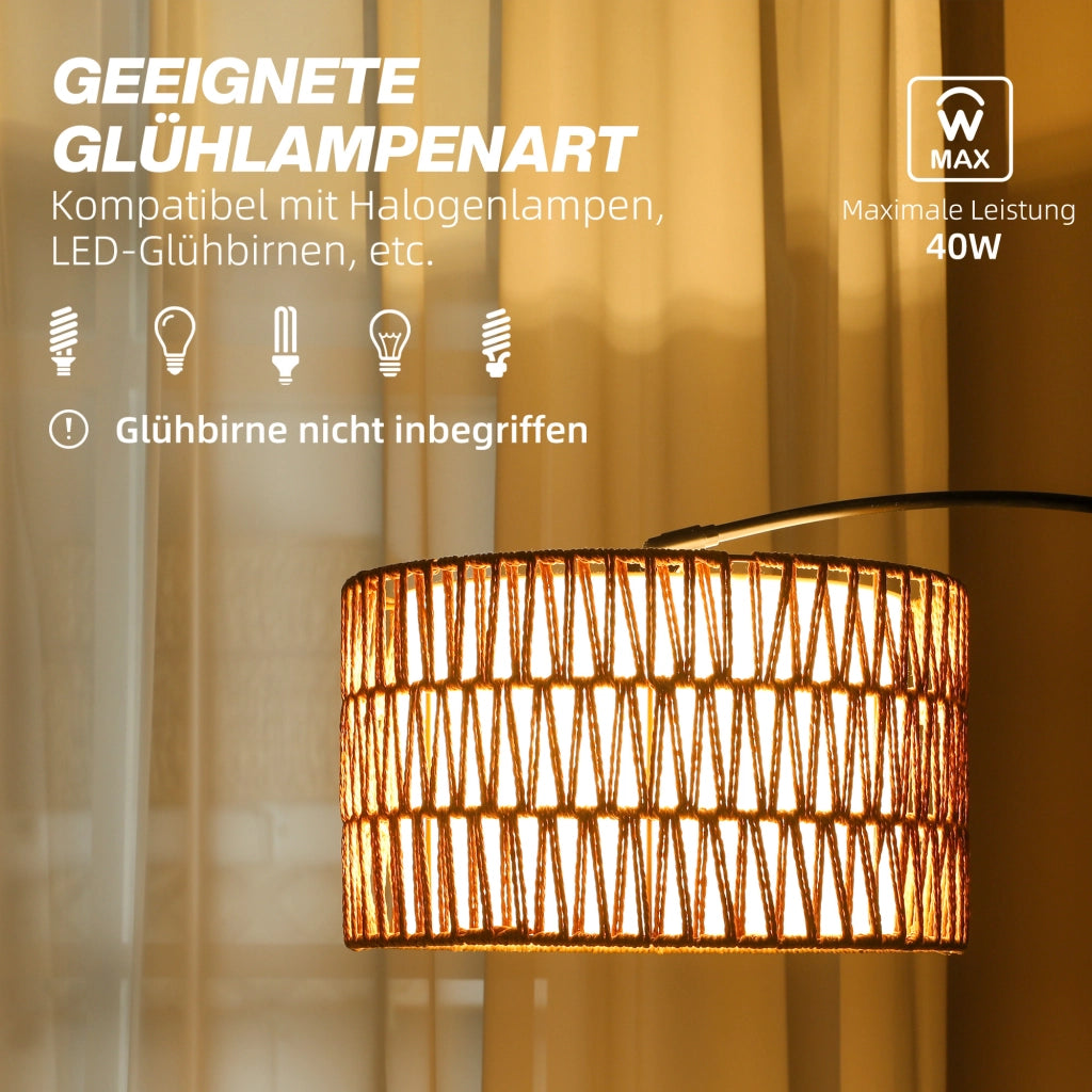 Lampada da terra regolabile in altezza ¨C zephmum ¨C Nero, metallo
