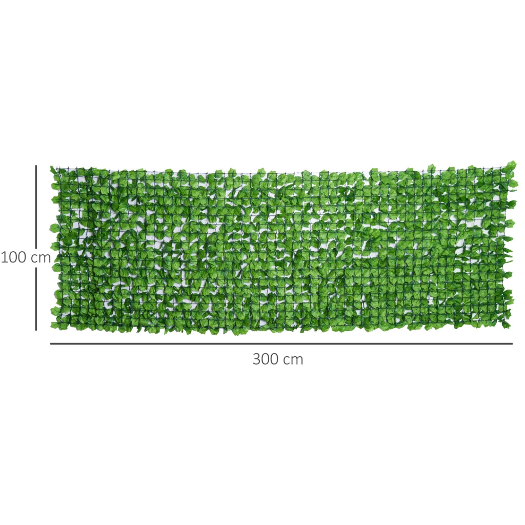 Hedge Artificiale Brise-Vue ¨C Minimal ¨C Verde 3x1 m