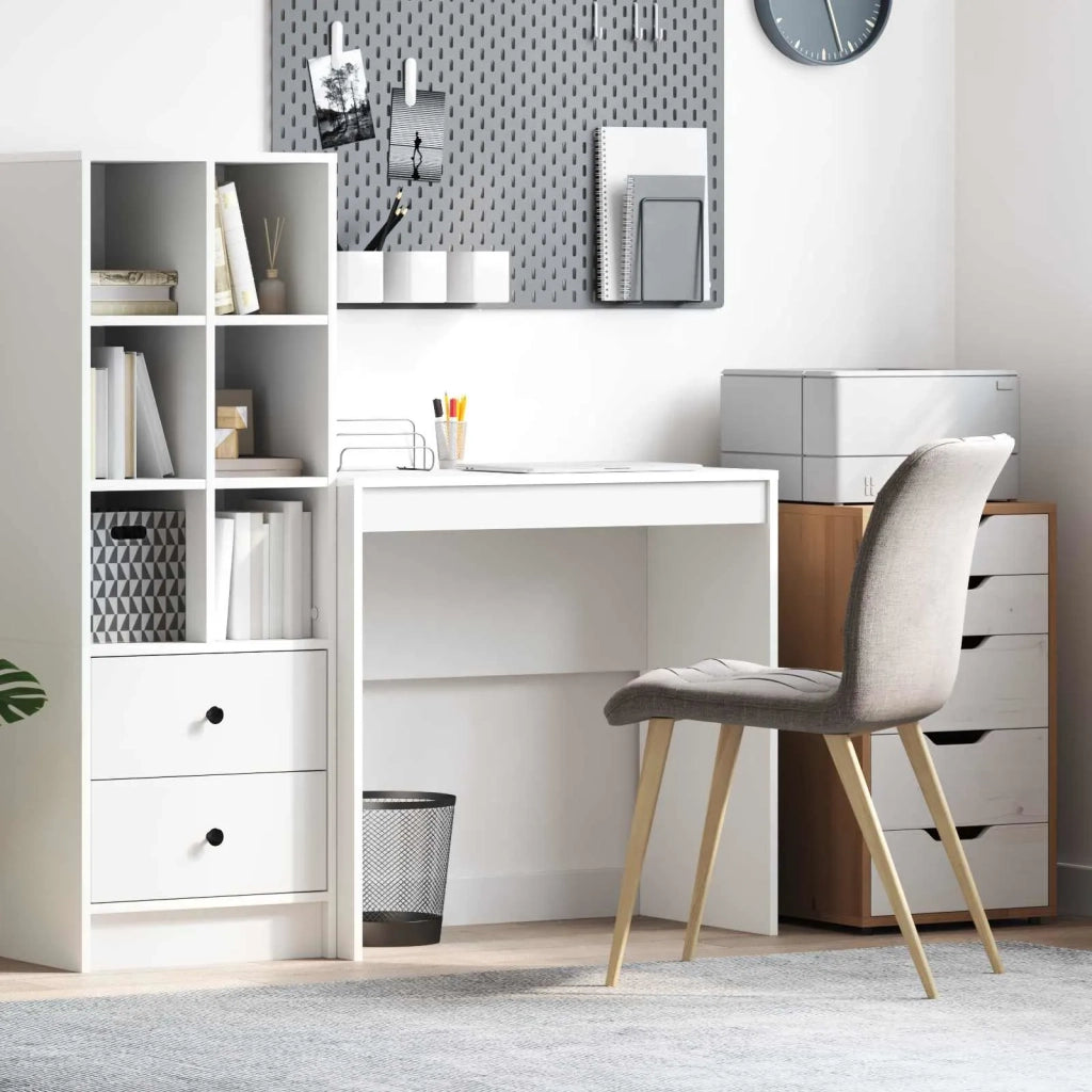 Scrivania | Tavolo da Ufficio Bianco 80 x 40 x 76 cm