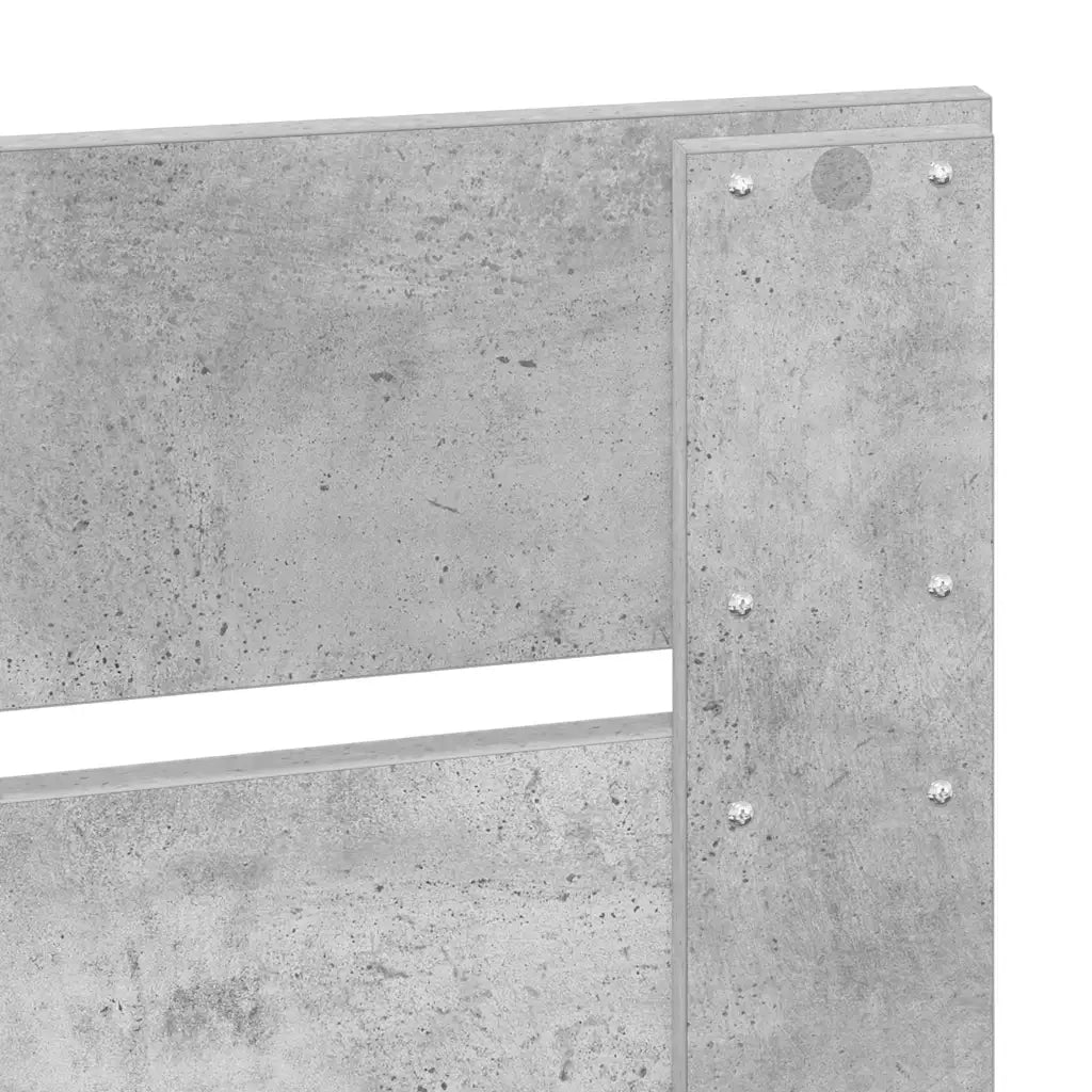 Testiera-Testata-Testiera Decorativa Grigio cemento 135 cm Legno multistrato 394730