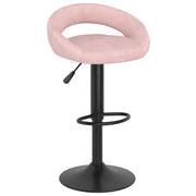 Sgabelli da Bar 2 pz Rosa in Velluto 333274
