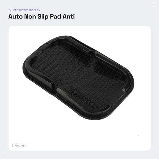 Supporto per smartphone auto con materiale antiscivolo - installazione rapida e facile