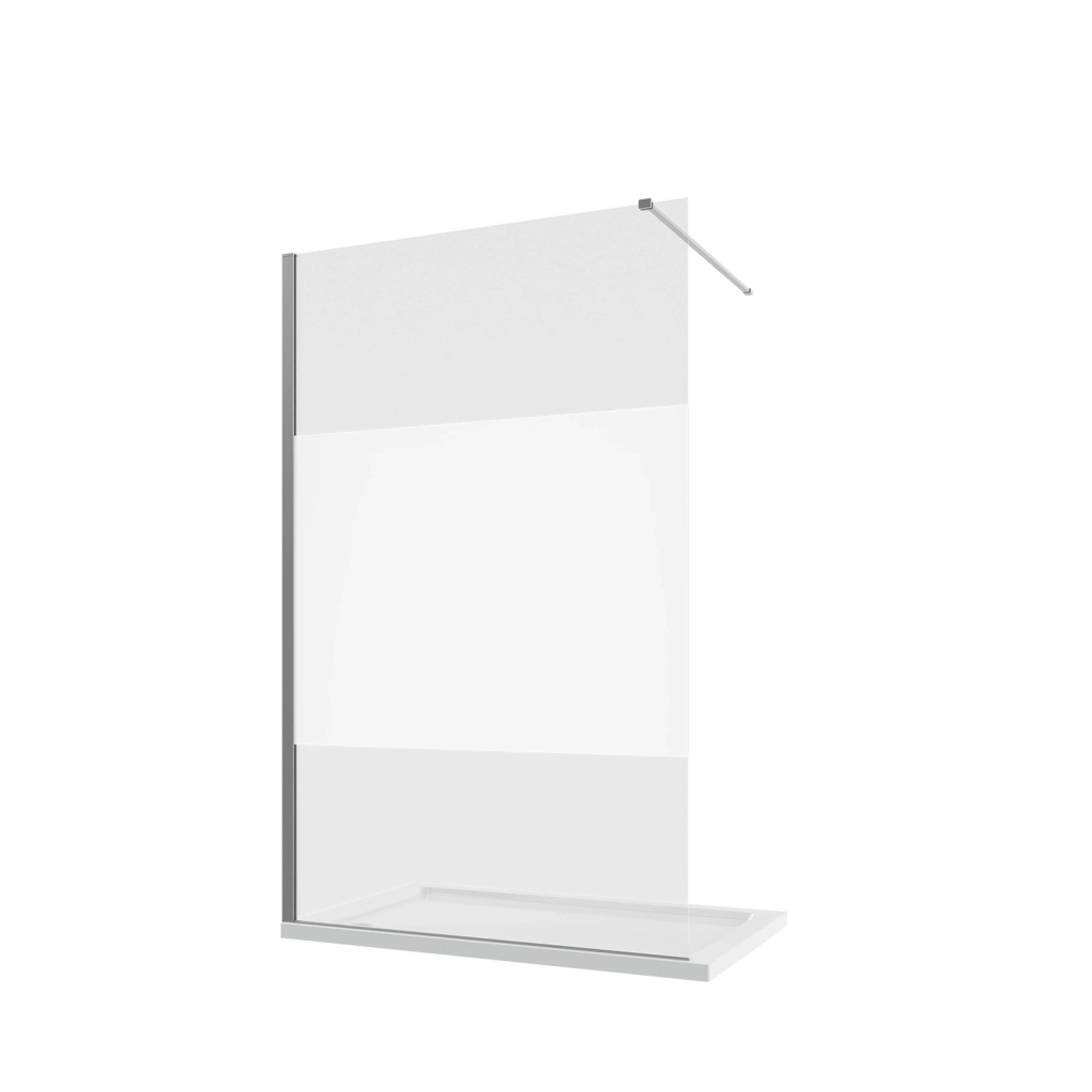 Parete doccia walk-in 110 cm 8mm opaco anticalcare h200 | Lazaros