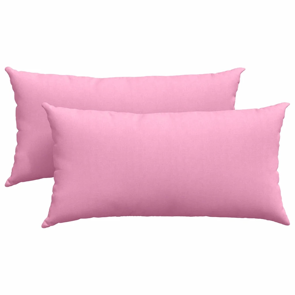 Cuscini da Divano 2 pcs Rosa 80 x 40 cm Tessuto 42013711