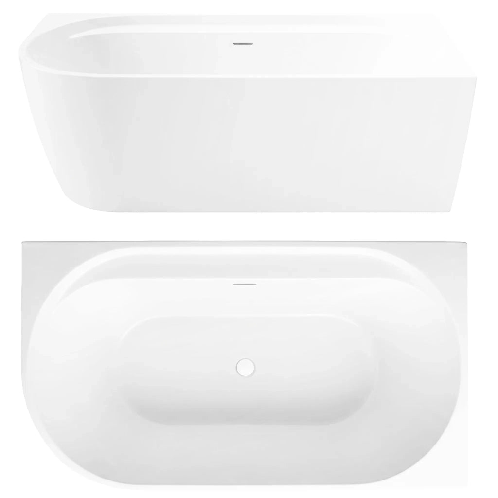 Vasca Bagno Rea Marion Right 170cm Copritappo bianco