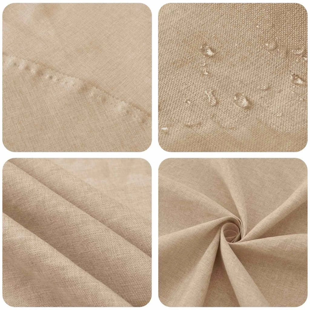 Tovaglia da Tavolo Ovale Beige 130 x 220 cm 42040040