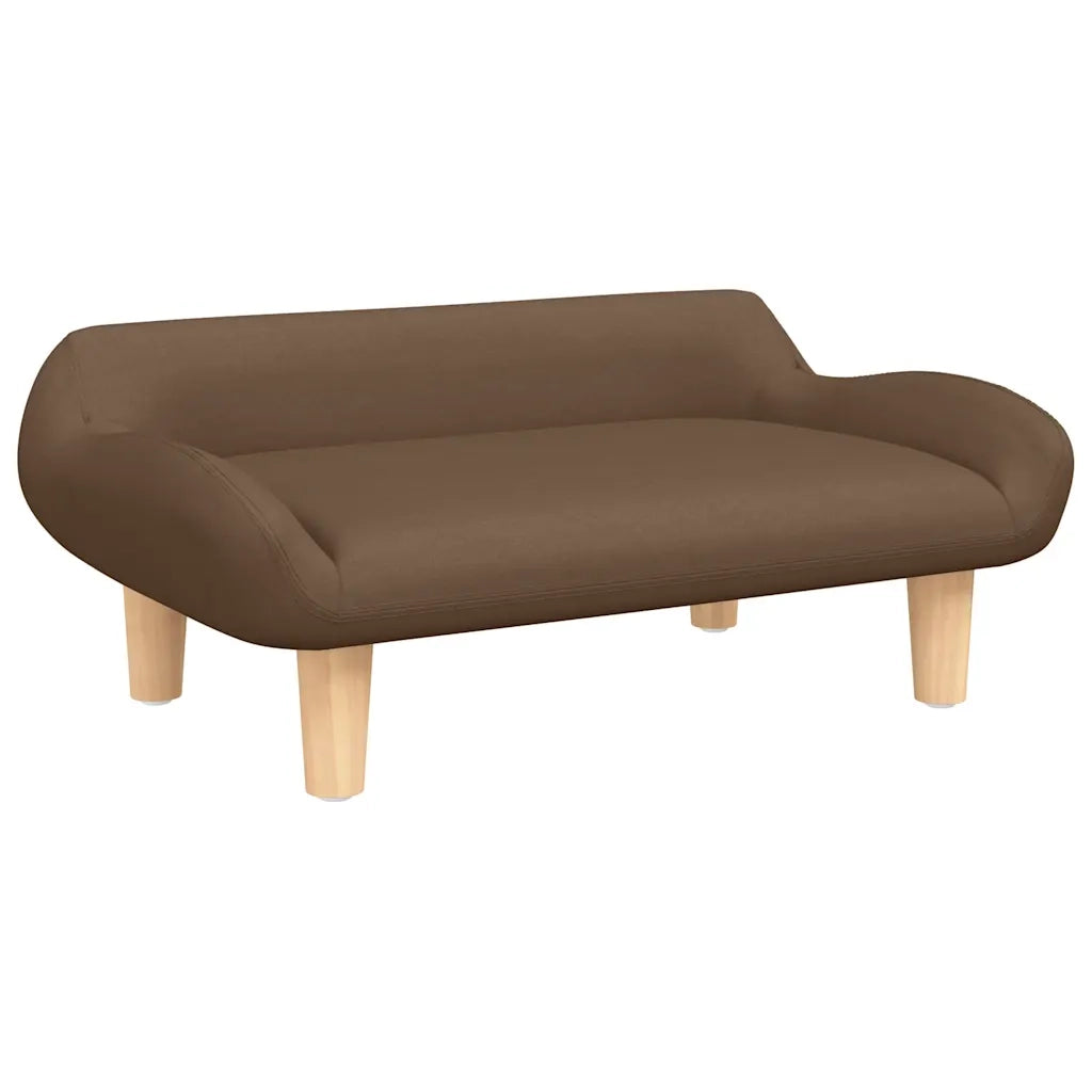 Lettino per Cani Marrone 70x40x24 cm in Tessuto 171948