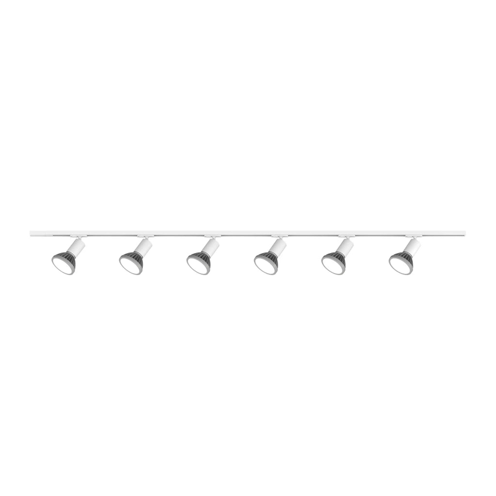 Kit Binario Moderno Mono Amos Kit Metallo Bianco 6 Luci E27