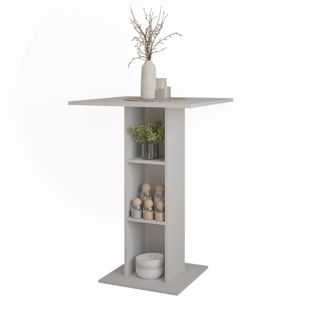 Vicco Tavolo da bar Bianco 75 x 75 cm