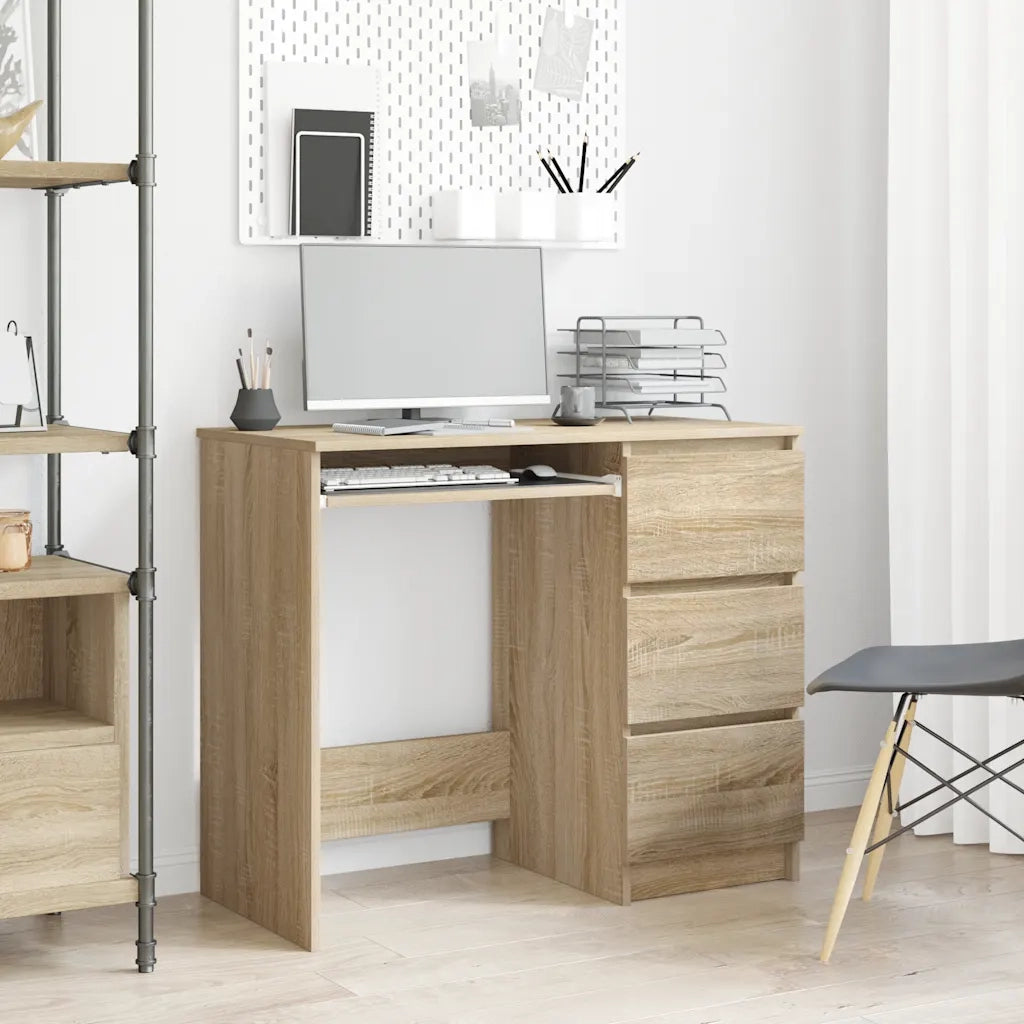Scrivania Rovere Sonoma 90x45x76 cm in Legno Multistratocod mxl 121319