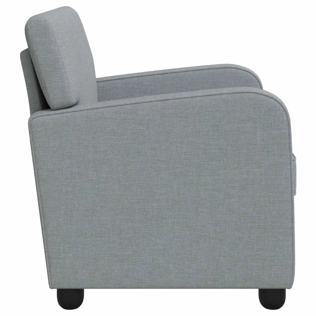 Poltrona Grigio Chiaro Tessuto 42043393