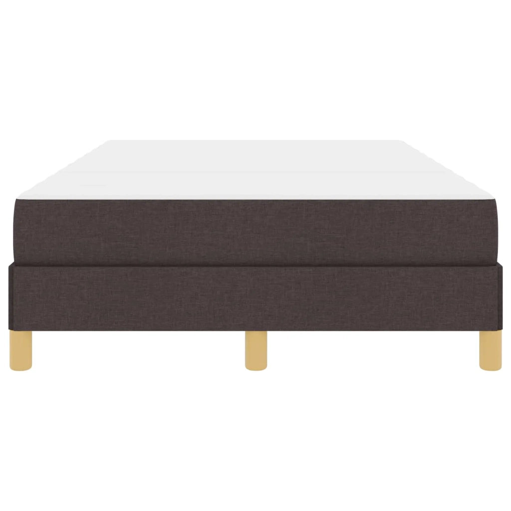 Letto a molle con materasso Marrone Scuro 120 x 190 cm Tessuto 3398552