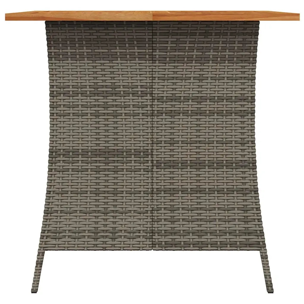 Set da Pranzo da Giardino 5 pz con Cuscini in Polyrattan Grigio 365421