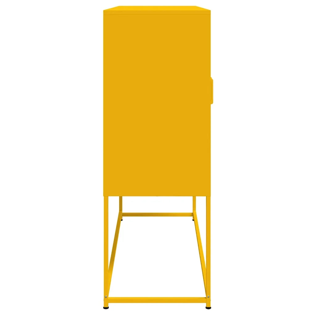 Credenza Giallo Senape 100,5x39x107 cm in Acciaio 846539