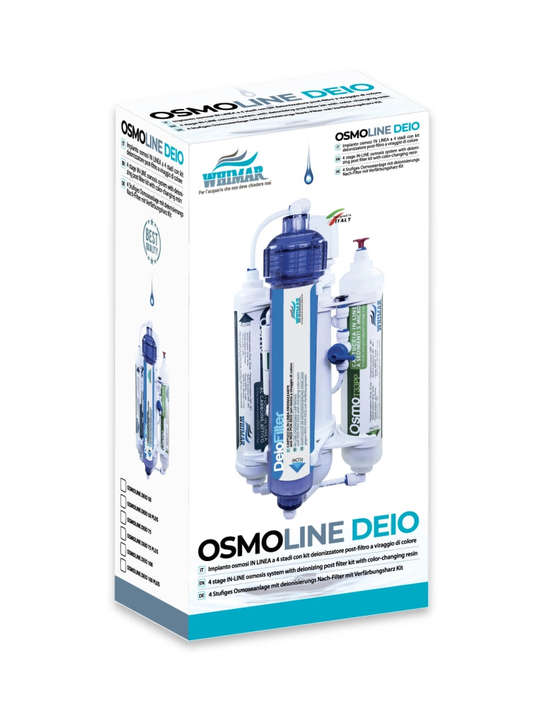 Whimar OsmoLine Deio Plus 50GPD 190 L/g - Impianto con membrana Pentair, lavaggio membrana e post-filtro deionizzante