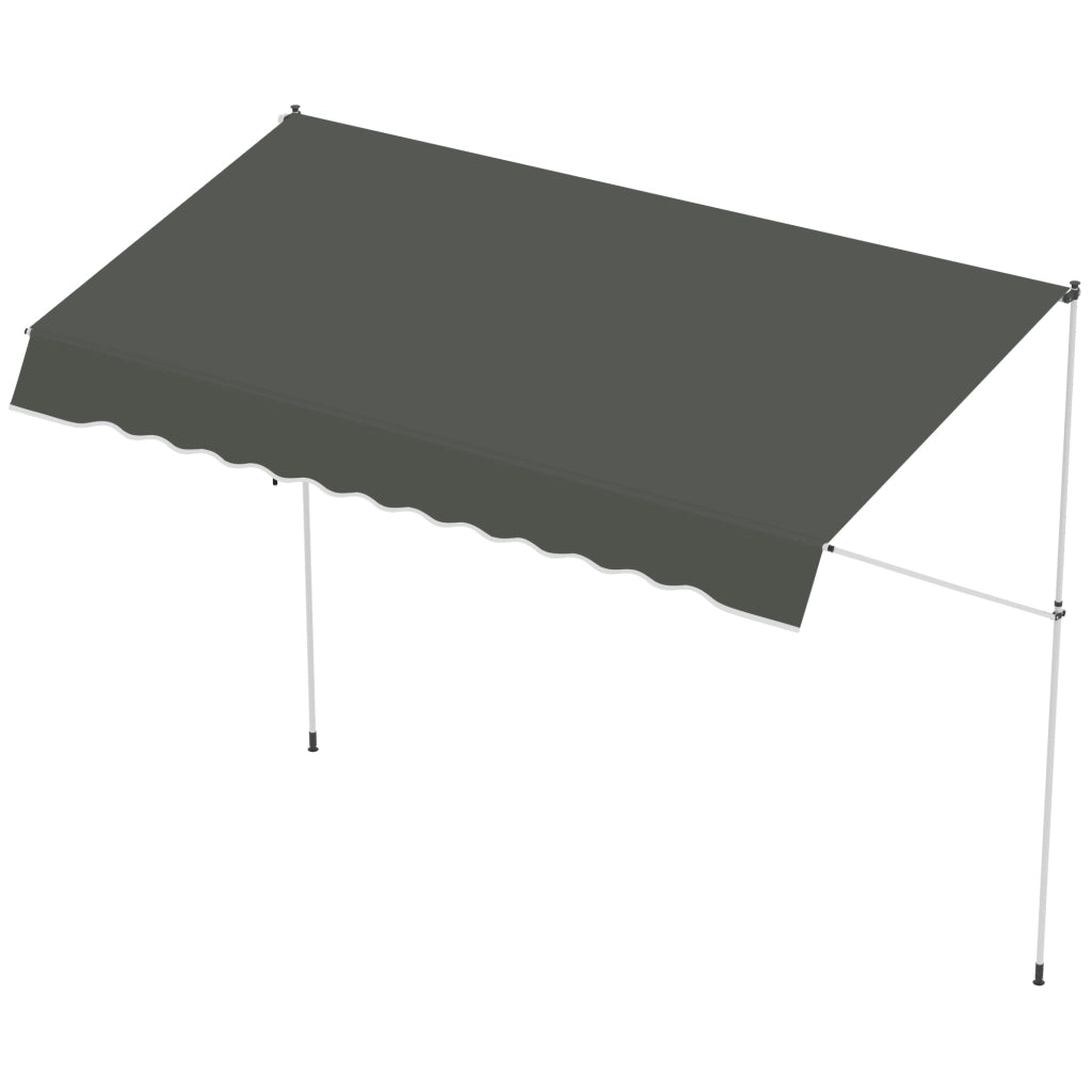 Tenda da esterno pieghevole retrattile ¨C Minimal ¨C grigio 3x1.5 m