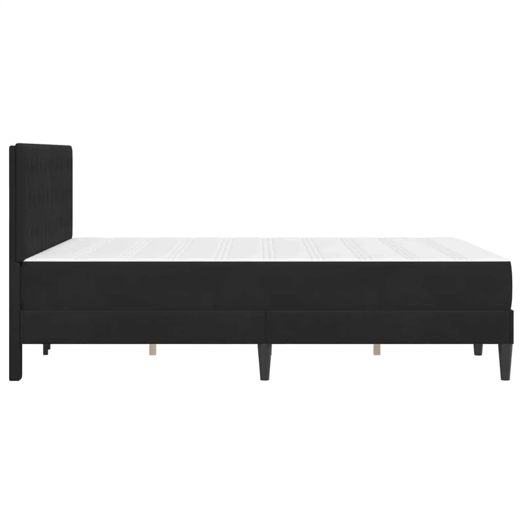 Struttura letto con materasso Nero 120 x 200 cm Velluto 3415046