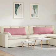 Cuscini da Divano 2 pz-Set di 2 Cuscini per Sofa Rosa 120 x 40 cm Tessuto in Cords