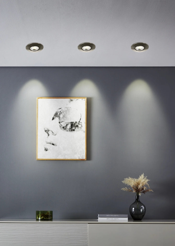 Faretto Incasso Moderno Gedrez Plastiche Grige Trasparente Led 4,9W 3640Lm