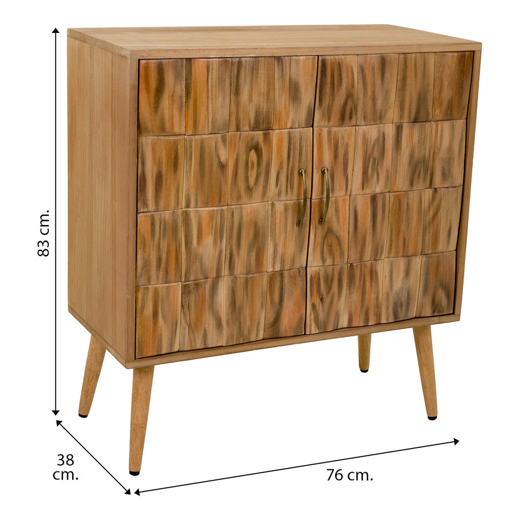 Mobile da ingresso in legno marrone 76x38x83h
