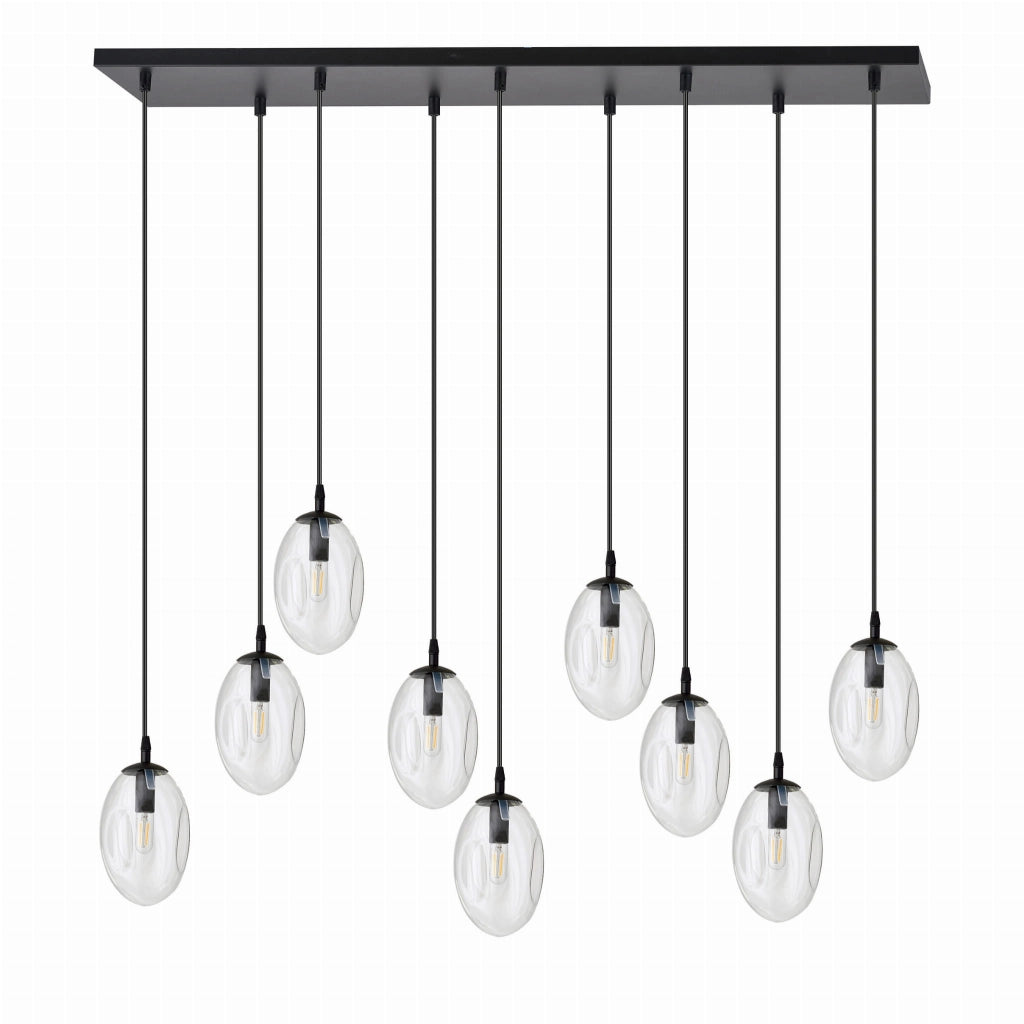 Lampadario Emibig Astral 9 9xE14 vetro trasparente