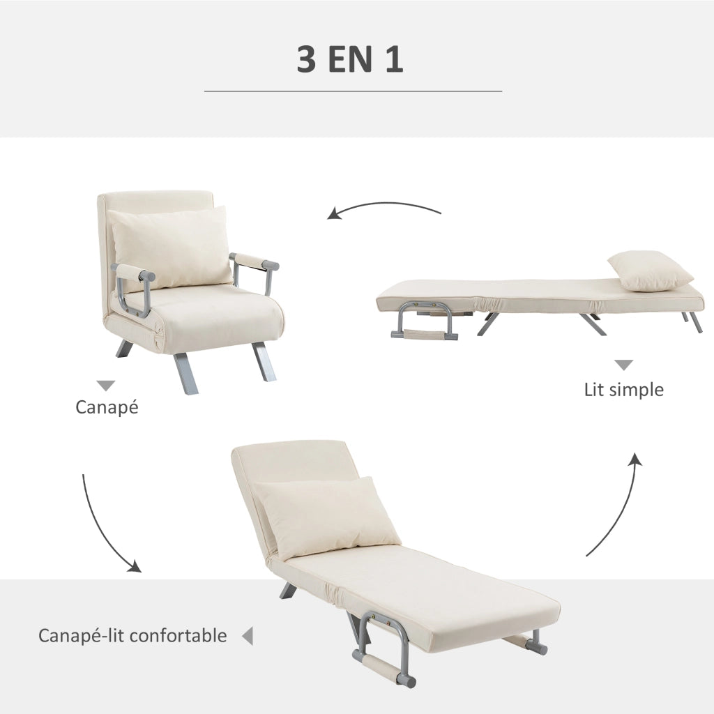 Poltrona letto 1 posto ¨C Minimal ¨C Grigio