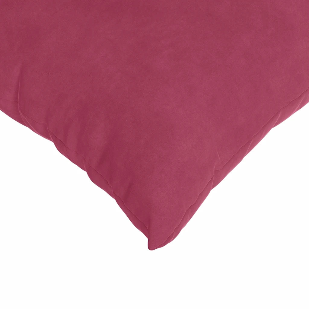 Cuscini da Divano 2 pcs Rosso Vino 45 x 45 cm Tessuto in Cords 42013933