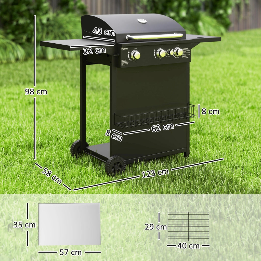 Barbecue a gas 3+1 bruciatori ¨C Minimal ¨C Nero