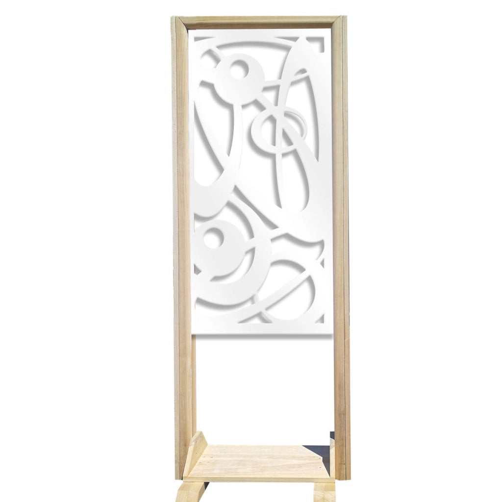INTERSTELLAR - Separè - Paravento modulabile - 70x190cm - in Legno e PVC Colore: bianco