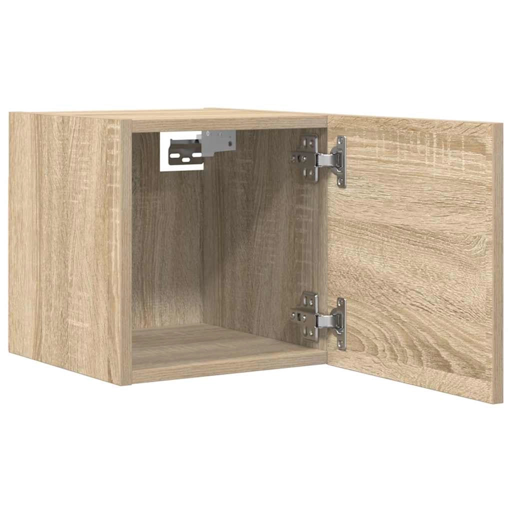 Mobile TV multimediale mensola TV mobile TV sala da pranzo soggiorno camera da letto a parete rovere Sonoma 30,5 x 30 x 30 cm marrone 02_0028147