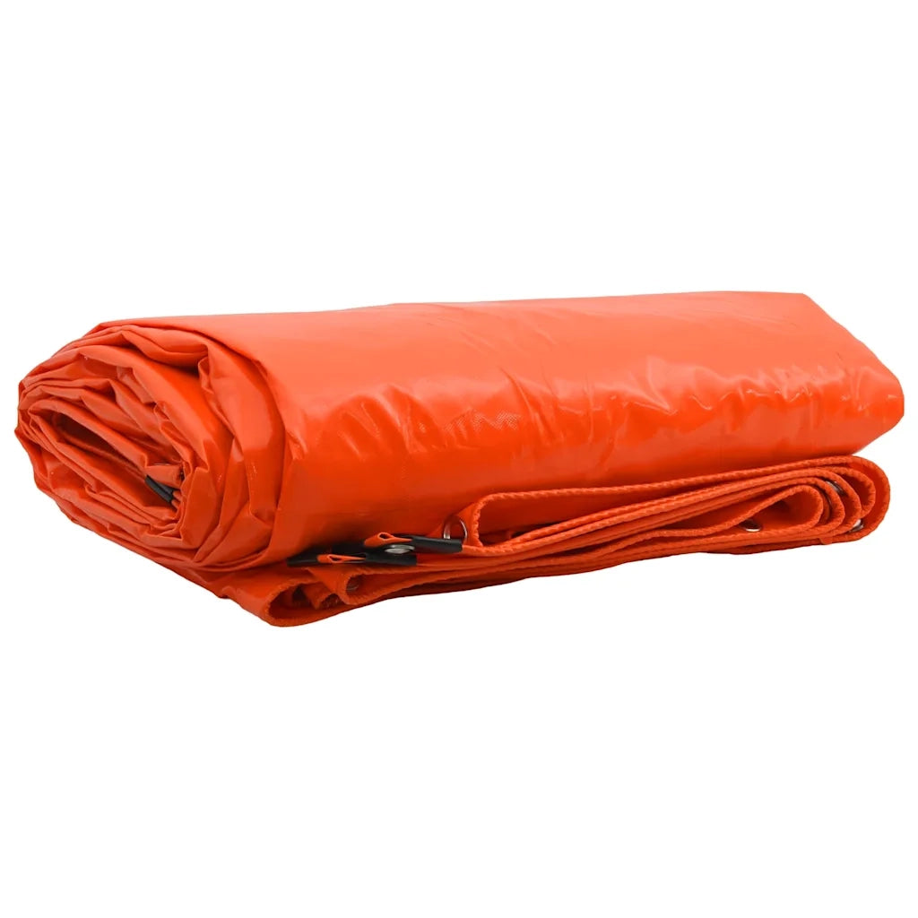 Telo 650g / m2 Arancione 4 x 6 m Tela con rivestimento in PVC