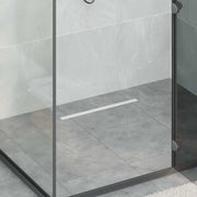 Scolascale per doccia a 360° con modello slim Argento 50 cm 42015985
