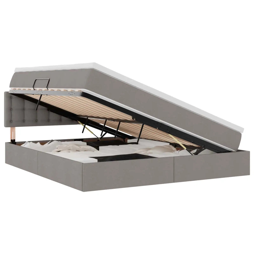 Letto con contenitore e LED con led Talpa 180 x 200 cm Tessuto 3371289
