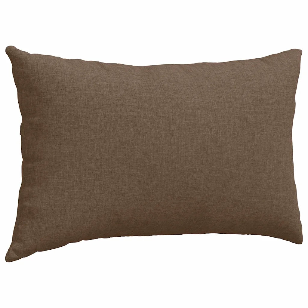 Cuscini da Divano 2 pcs Marrone 50 x 30 cm Tessuto 42013614